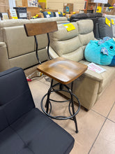 Threshold Woodsboro Adjustable Barstool Brown: Metal Frame, Wood Seat, Home Bar Furniture!! BRAND NEW!!