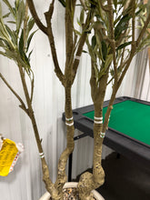 5ft Large Luxury Artificial Olive Tree in Planter, Realistic Faux Olive Tree with Lifelike Leaves & Fruits, Extra Lush Stereoscopic Shape, Tall Indoor Fake Tree for Home, Office, Restaurant Décor! (NEW - MINOR DEFECT ON ONE LIMB)