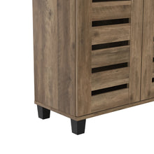Alcester Lismore Shoe Storage Cabinet Up to 20 Pairs, Brown! (NEW IN BOX)