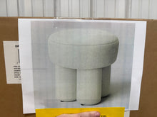 Threshold Boucle Fully Upholstered Accent Ottoman Stool!! NEW IN BOX!!