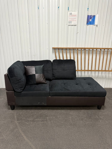 HALF A SOFA - FAUX LEATHER SOFA CHAISE HALF! (NEW)