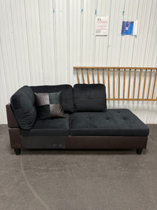 HALF A SOFA - FAUX LEATHER SOFA CHAISE HALF! (NEW)