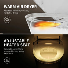 DeerValley Luxury Elongated Smart Toilet With Bidet: Auto Open/Close Lid, UV Sterilization, Warm Air Dryer and Blackout Flush in White DV-1S0019! (NEW IN BOX)