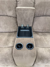 Fabric Reclining Loveseat, Brown! (NEW)