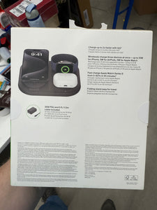 Belkin Qi2 15W 3-in-1 Wireless Pad/Stand - Black!! NEW IN BOX!!