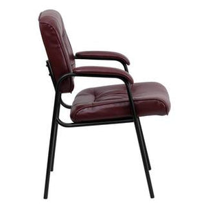 Flash Furniture
Burgundy Haeger Leather Soft Tufted Executive Reception Chair with Padded Armrests, Modern Upholstered Side Chair- new in box