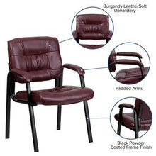 Flash Furniture
Burgundy Haeger Leather Soft Tufted Executive Reception Chair with Padded Armrests, Modern Upholstered Side Chair- new in box