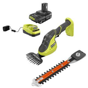 RYOBI
ONE+ 18V Cordless Grass Shear and Shrubber Trimmer with 2.0 Ah Battery and Charger- new in box