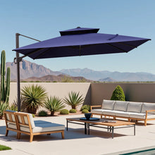 Herrell 11 x 11 Ft Square Cantilever Umbrella without Weighted Base! (NEW IN BOX - WEIGHTED BAS NOT INCLUDED)