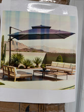 Herrell 11 x 11 Ft Square Cantilever Umbrella without Weighted Base! (NEW IN BOX - WEIGHTED BAS NOT INCLUDED)