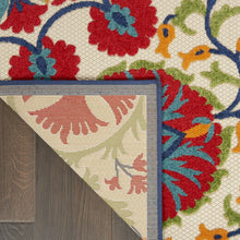 Nourison Aloha Indoor/Outdoor Red/Multi 9' x 12' Area Rug, (9x12)! (NEW!)