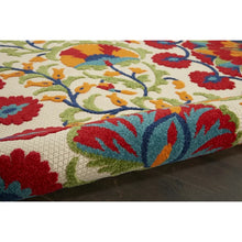 Nourison Aloha Indoor/Outdoor Red/Multi 9' x 12' Area Rug, (9x12)! (NEW!)