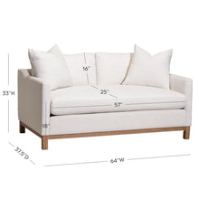 Joss & Main Cami 64” upholstered loveseat in Cloud Linen Blend! (BRAND NEW)