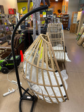 Mainstays Outdoor Wicker Hanging Egg Chair, Tan! (NEW & ASSEMBLED)