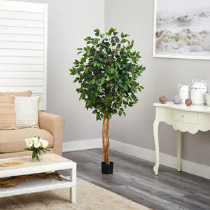 Nearly Natural
5 ft. Artificial High Indoor Ficus Tree/ new