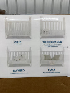 Delta Children Milano 4-in-1 Convertible Crib, White! (NEW IN BOX)