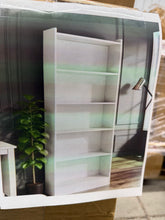 WHITE 6-TIER BOOKCASE, WHITE! (NEW IN BOX)