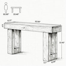 BRAND NEW 63” NATURAL WOOD CONSOLE TABLE — ONLY $99! 🔥🔥