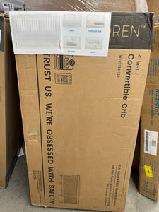 Delta Children Jordan 4-in-1 Convertible Crib, White! (NEW IN BOX)