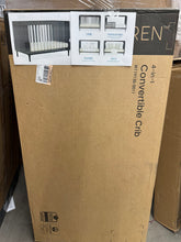 Delta Children Bowie 4-in-1 Convertible Acrylic Crib, Black! - Greenguard Gold Certified! (NEW IN BOX)