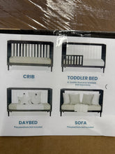 Delta Children Bowie 4-in-1 Convertible Acrylic Crib, Black! - Greenguard Gold Certified! (NEW IN BOX)