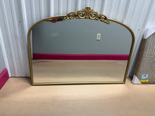 Fleur De Lis Living Wooster 30” x 36” Arch Decorative Wall Mirror in Brushed Gold! (NEW)