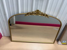 Fleur De Lis Living Wooster 30” x 36” Arch Decorative Wall Mirror in Brushed Gold! (NEW)