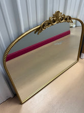 Fleur De Lis Living Wooster 30” x 36” Arch Decorative Wall Mirror in Brushed Gold! (NEW)