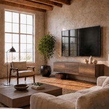 Latitude Run Colima Modern Floating TV Stand / Wall-Mounted Media Console in Walnut Brown! (NEW IN BOX)