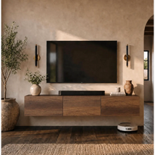 Latitude Run Colima Modern Floating TV Stand / Wall-Mounted Media Console in Walnut Brown! (NEW IN BOX)