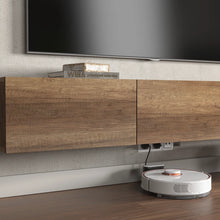 Latitude Run Colima Modern Floating TV Stand / Wall-Mounted Media Console in Walnut Brown! (NEW IN BOX)