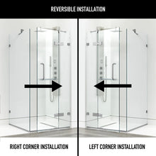 FRAMELESS GLASS SHOWER ENCLOSURE - 34" W x 34" D x 73"! (BRAND NEW)