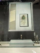 Cyrille Recessed & Surface Framed 1 Door Medicine Cabinet with Mirror and Shelves- Brushed nickel -new in box