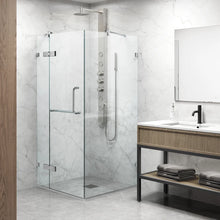 FRAMELESS GLASS SHOWER ENCLOSURE - 34" W x 34" D x 73"! (BRAND NEW)