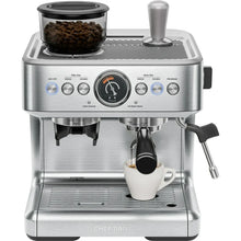 Chefman Crema Supreme Espresso Machine with Conical Burr Grinder and Steam Wand – Stainless Steel! (USED - CLEAN - TESTED - EXTRA ACCESSORIES)