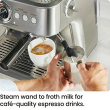 Chefman Crema Supreme Espresso Machine with Conical Burr Grinder and Steam Wand – Stainless Steel! (USED - CLEAN - TESTED - EXTRA ACCESSORIES)