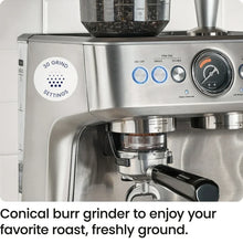 Chefman Crema Supreme Espresso Machine with Conical Burr Grinder and Steam Wand – Stainless Steel! (USED - CLEAN - TESTED - EXTRA ACCESSORIES)