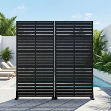 METAL PRIVACY SCREEN, SET OF 2! (NEW IN BOX) - (Dimension shown in photos)