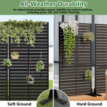 METAL PRIVACY SCREEN, SET OF 2! (NEW IN BOX) - (Dimension shown in photos)