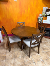Lathan 48” Round Dining Table and 4 Chairs! (BRAND NEW - MINOR SCRATCHES)