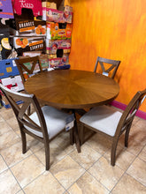 Lathan 48” Round Dining Table and 4 Chairs! (BRAND NEW - MINOR SCRATCHES)
