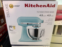 KitchenAid Deluxe Series 4.5 Quart Tilt-Head Stand Mixer with Stainless Bowl, Mineral Water Blue