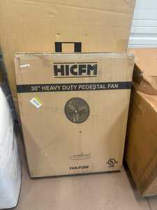 Edendirect 30 in. Heavy Duty High Velocity Pedestal Oscillating Fan with Powerful 1/3 HP Motor, Commercial or Industrial Fan!! NEW IN BOX!!