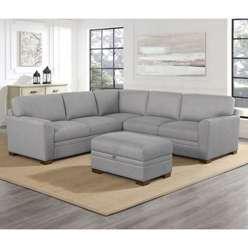 Thomasville Langdon Fabric Sectional with Storage Ottoman! (NEW IN BOXES)
-Brand new