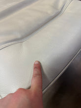 Canmore Leather Power Recliner with Power Headrest, Cream! NEW & ASSEMBLED!)