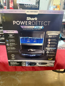 Shark PowerDetect NeverTouch 13in Robotic Vacuum and Mop with Smart Navigation Path, Bagless, HEPA, Multisurface in Gray!! NEW IN BOX!!