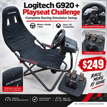 Logitech G920 Racing Simulator + Playseat Challenge – Complete Setup! (USED - WORKS PERFECTLY) NO SHIPPING!