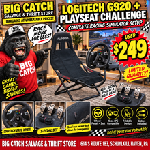 Logitech G920 Racing Simulator + Playseat Challenge – Complete Setup! (USED - WORKS PERFECTLY) NO SHIPPING!