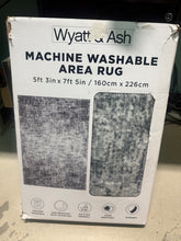 Wyatt & Ash Washable Indoor Area Rug, Jayden 5'3” x 7'5”!! NEW IN BOX!!