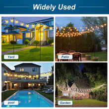 9.4 FT Outdoor String Light Poles, String Light Hanger Stand for Outside, Parties, Wedding (Set of 4) SL-002WF! (NEW IN BOX) (Poles Only)